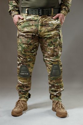 Військові брюки Tactic CORD Ріп-стоп, (тактичні штани з наколінниками) мультикам 56353 фото