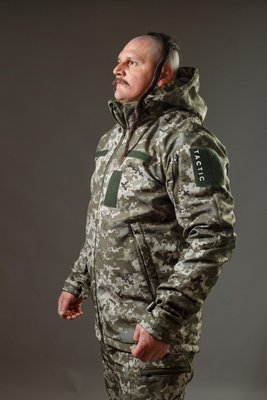 Куртка військова тактична демісезонна Софт Шелл Піксель 56295 фото