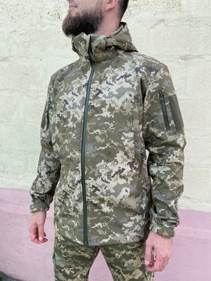 Куртка військова тактична утеплена Софтшел Піксель (Єврозима) 48 — 50 56124 фото