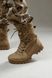 Берці зимові шкіра нубук Scorpions койот на хутрі теплі черевики ЗСУ 40 56239 фото 6