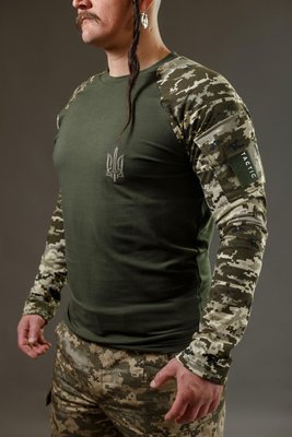 Військова футболка з довгим рукавом, тактичний рашгард, убакс піксель L 55939 фото