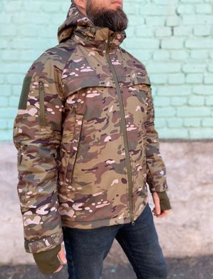 Куртка військова тактична утеплена Софтшелл Мультикам (Єврозима) 44 - 46 56154(1) фото