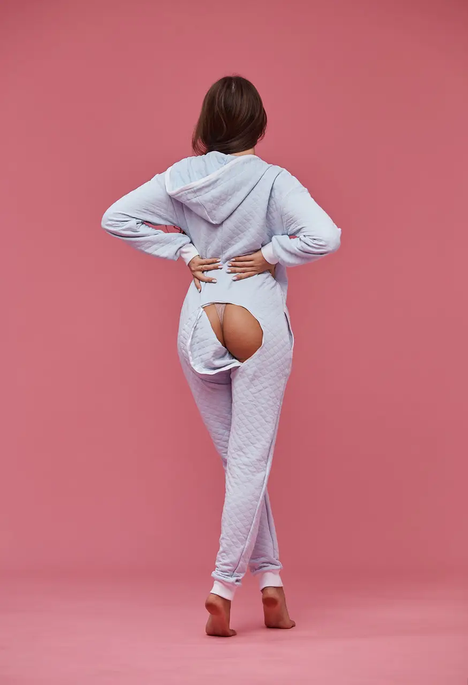 Пижама женская SweetJama с карманом на попе Lounge blue 56560 фото