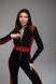 Женская пижама Sweetjama Desire Stripe Черная с карманом на попе 56746 фото 8