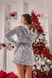 Махровый женский халат SweetJama короткий серый Леопард 55440 фото 6